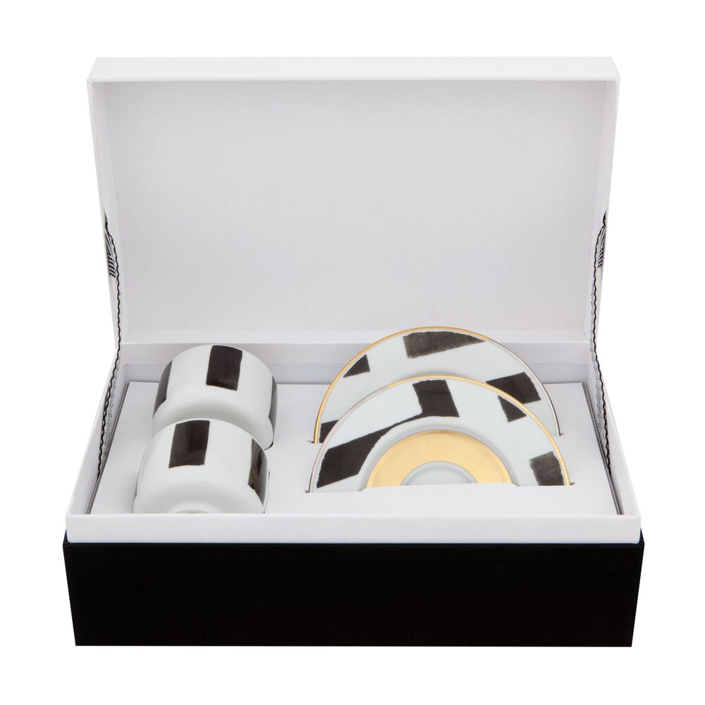 Sol Y Sombra; Coffee Cup & Saucer; Pack of 2