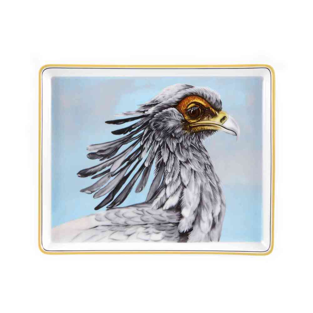 Voo; Decorative Tray; Secretarybird