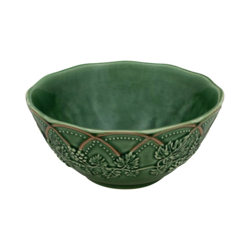 Woods; Bowl; 15.5, Green/Brown