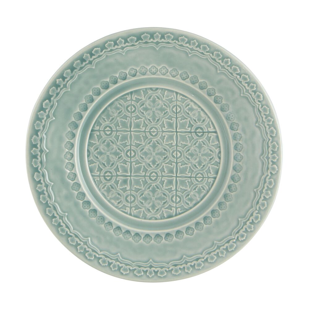Rua Nova; Dessert Plate; 22, Morning Blue