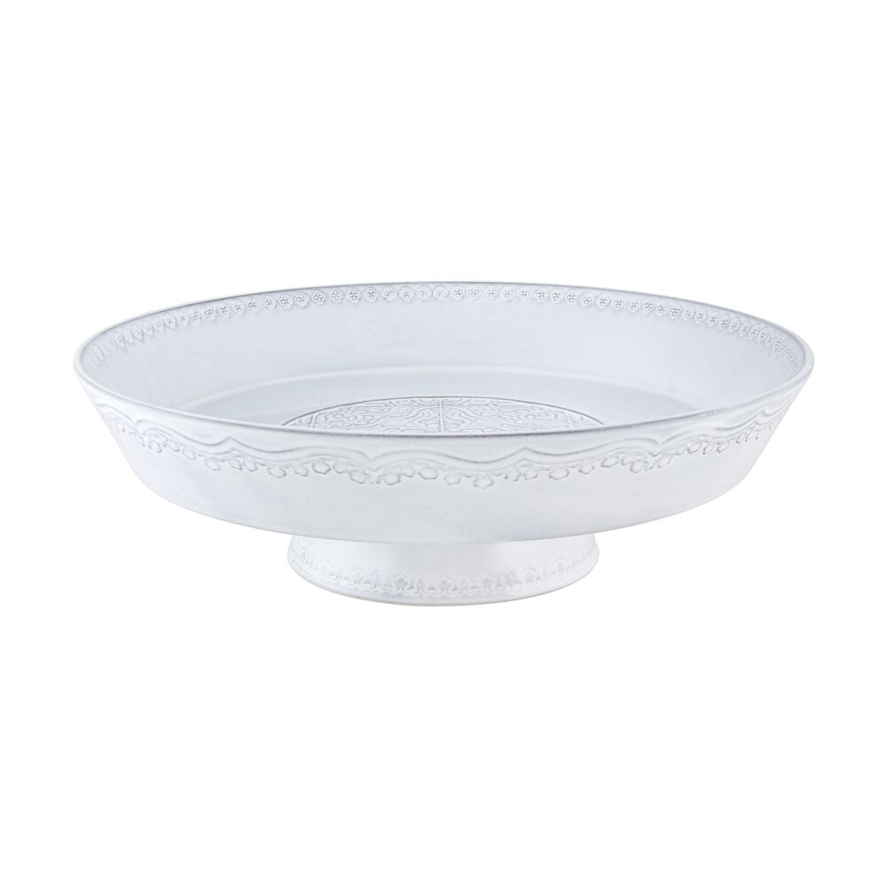 Rua Nova; Footed Fruit Bowl; 35, White Antique