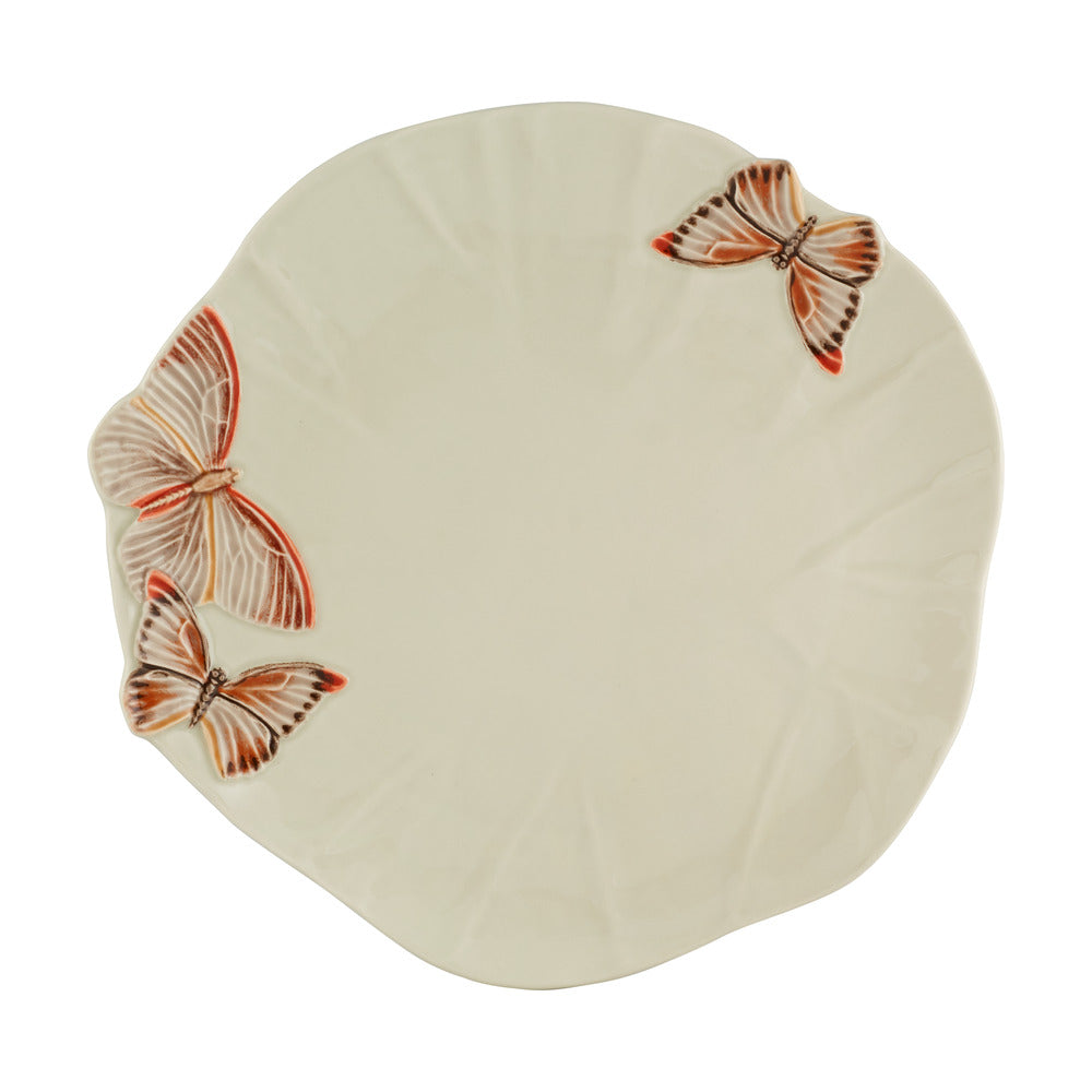 Cloudy Butterflies; Charger Plate