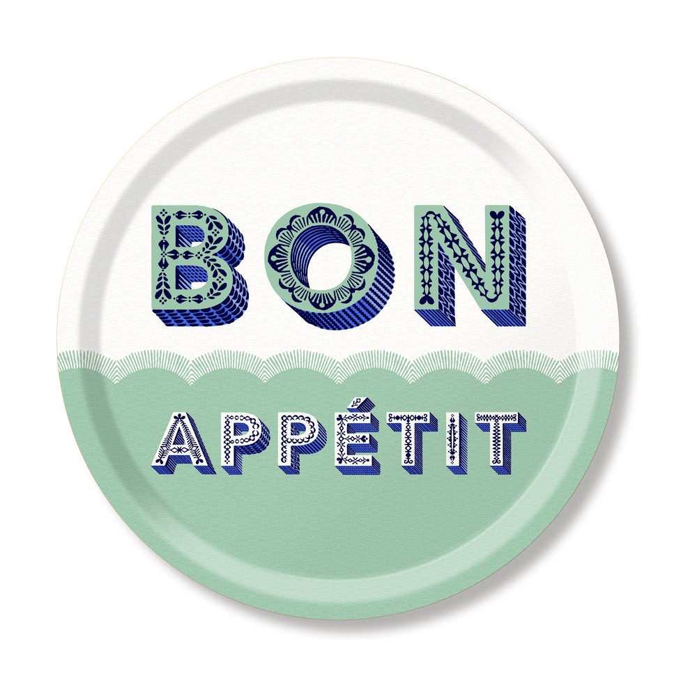 Bon apetit; Serving Tray; Ø39 cm - By Asta Barrington