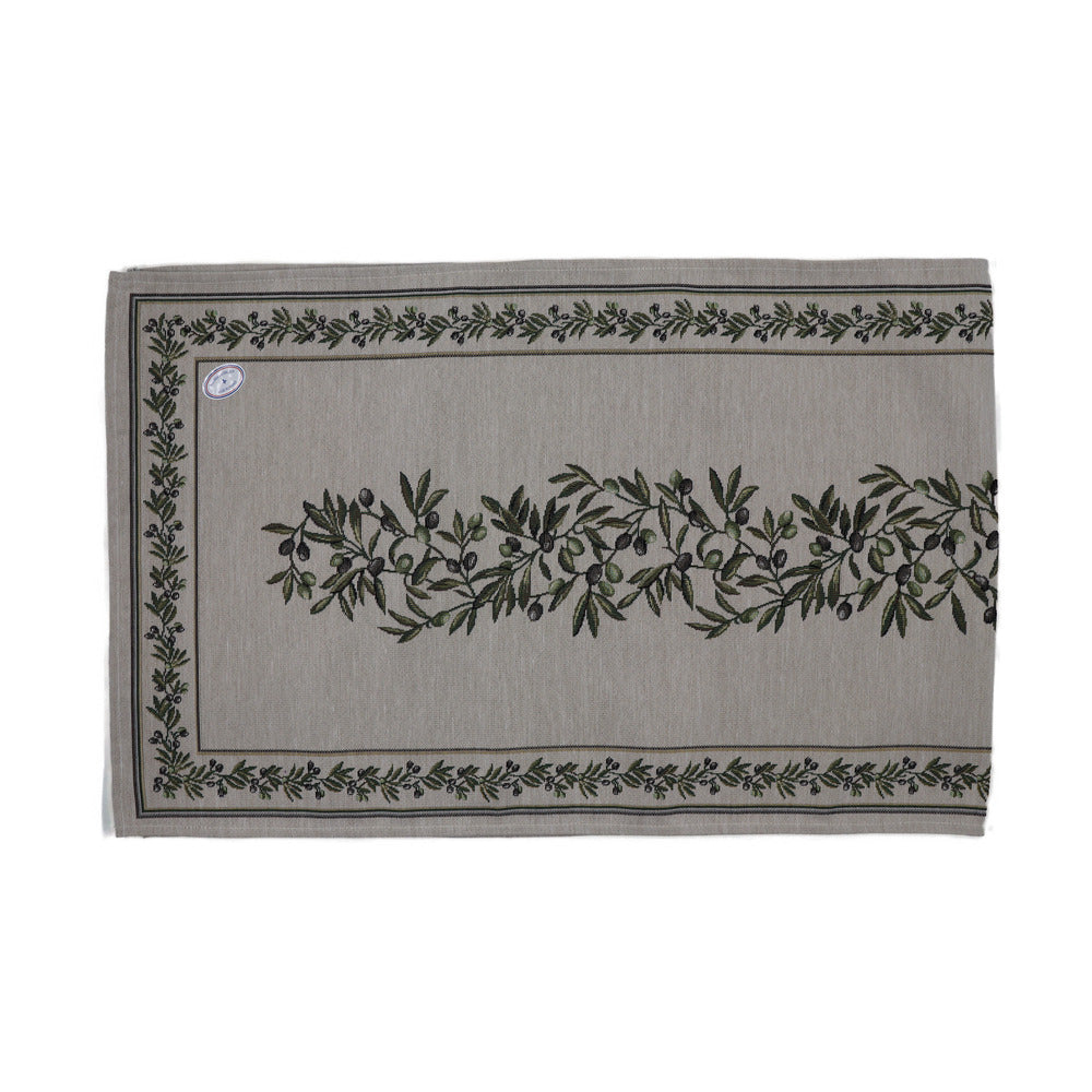 Rolande; Table Runner; 45x140cm, Olives