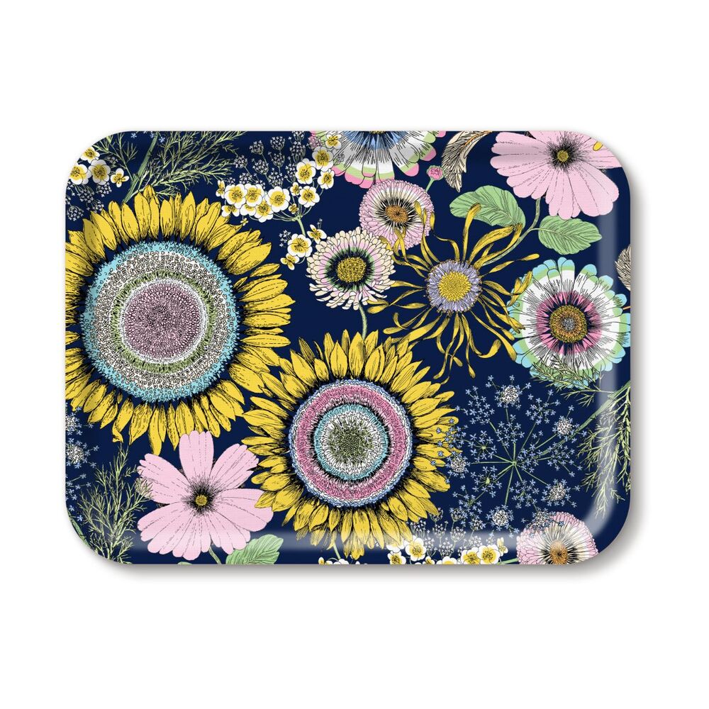 Sunflower Navy; Serving Tray; 43x33cm