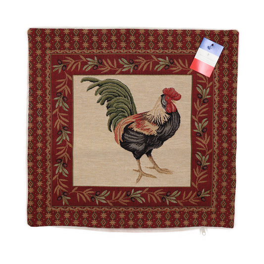 Rolande; Cushion Cover; 45x45cm, Rooster, Black