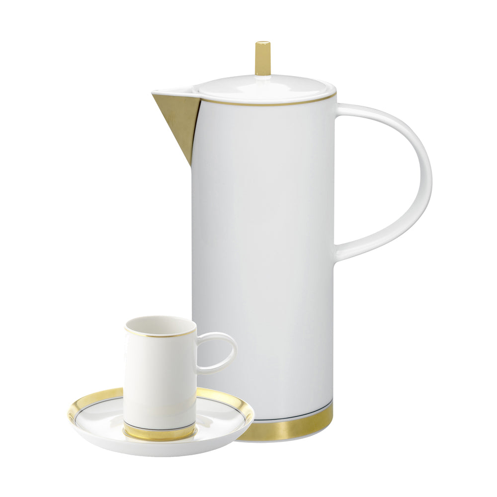 Domo Gold; Coffee Set of 12; 15 Pieces