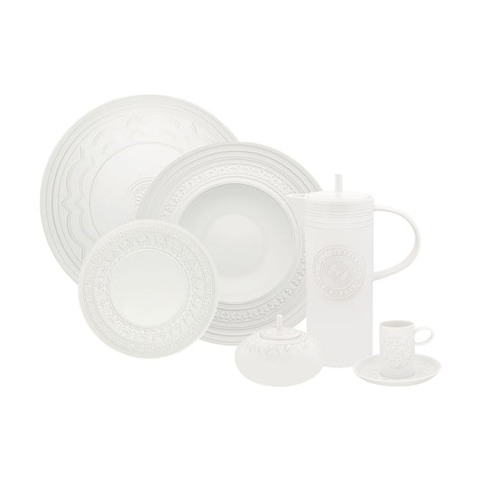 Ornament; Dinner Set of 6; 24 Pieces