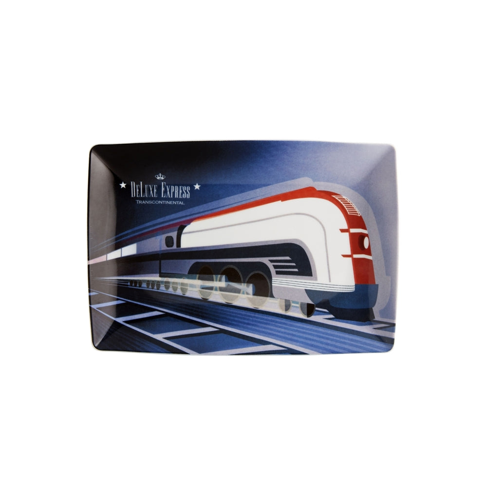 Transcontinental; Decorative Plate; Rectangular - Train