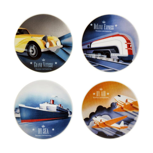 Transcontinental; Mix 4 Coaster; Round