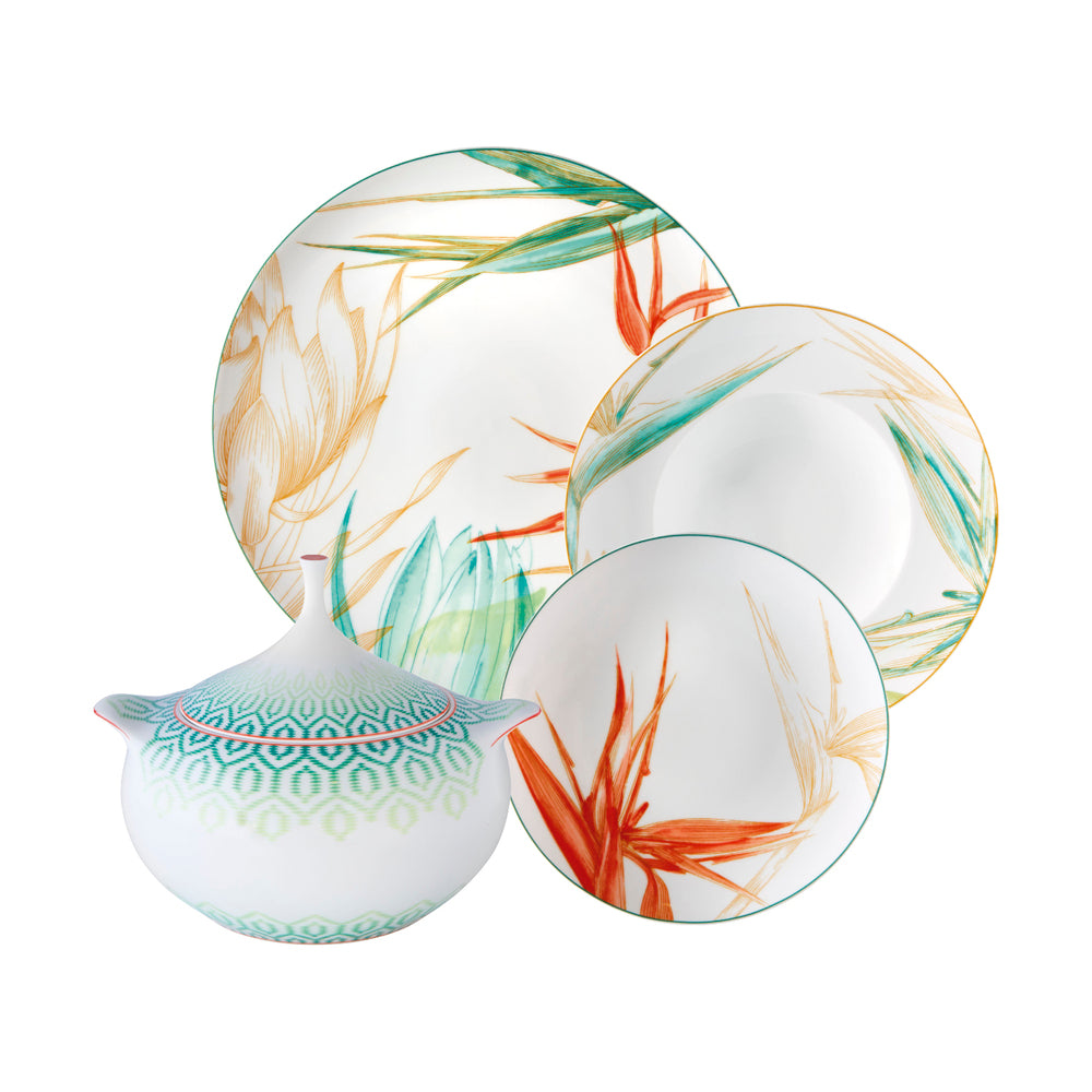 Fiji; Dinner Set of 6; 24 Pieces