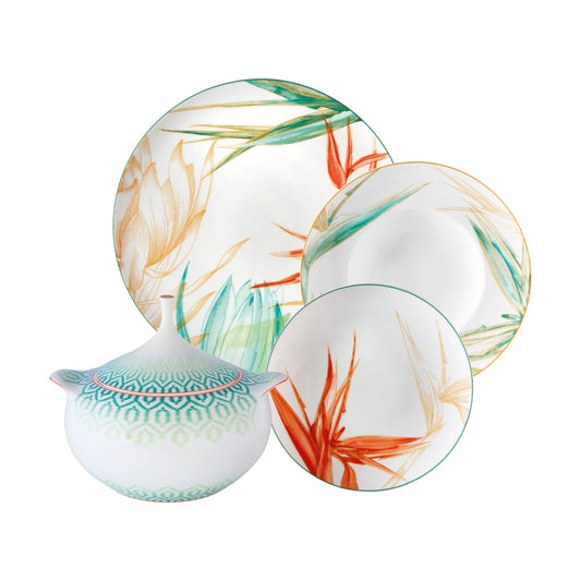 Fiji; Dinner Set of 6; 24 Pieces