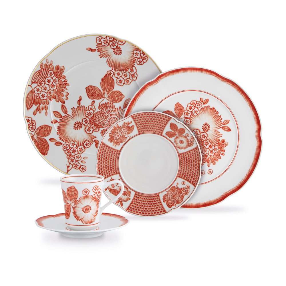 Coralina; Dinner Set of 8; 42 Pieces