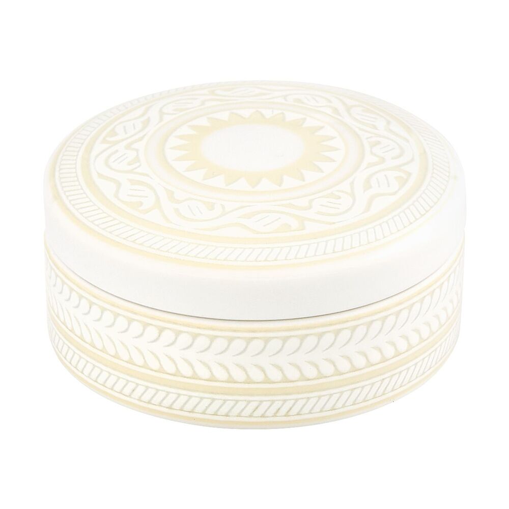 Ivory; Box; Round Small