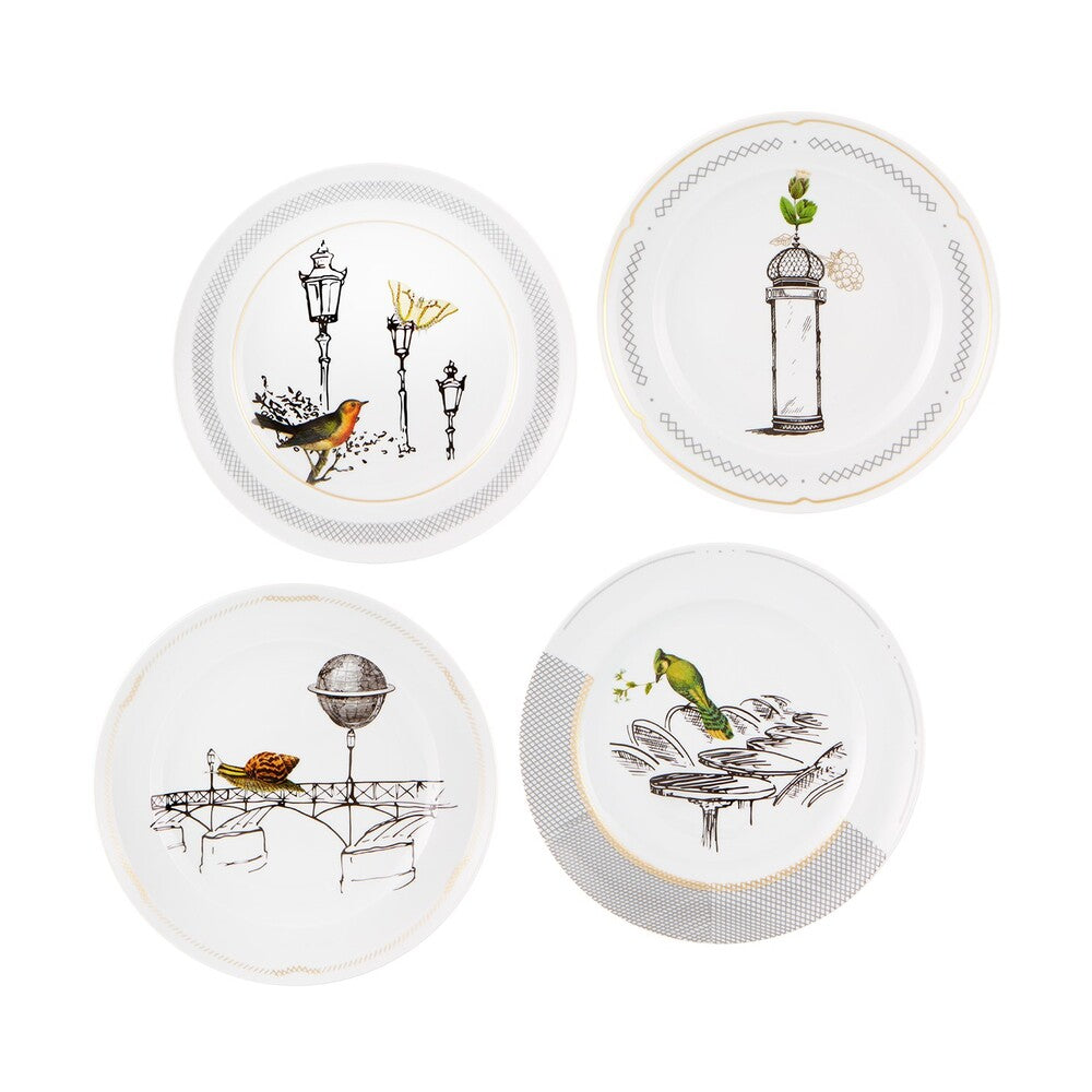 Petites Histoires; Mix 4 Dessert Plate
