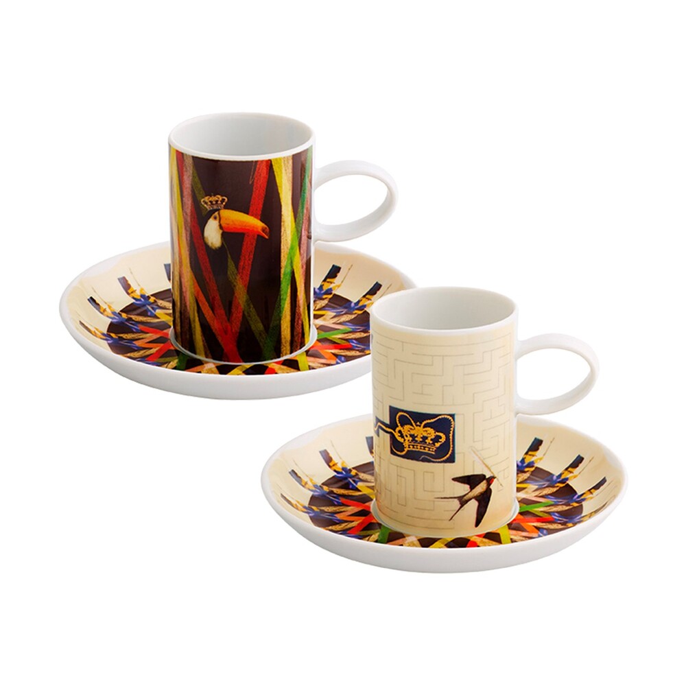 1822; Mix 2 Coffee Cup & Saucer