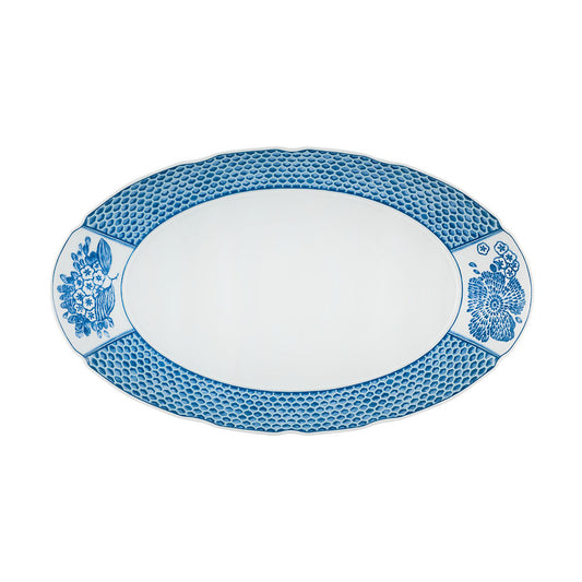 Coralina Blue; Platter; Oval - Large