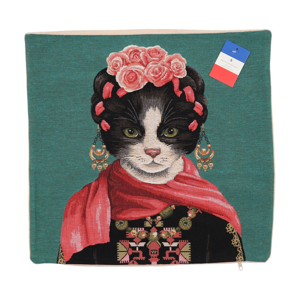 Rolande; Cushion Cover; 45x45cm, Dressed Cat Shal