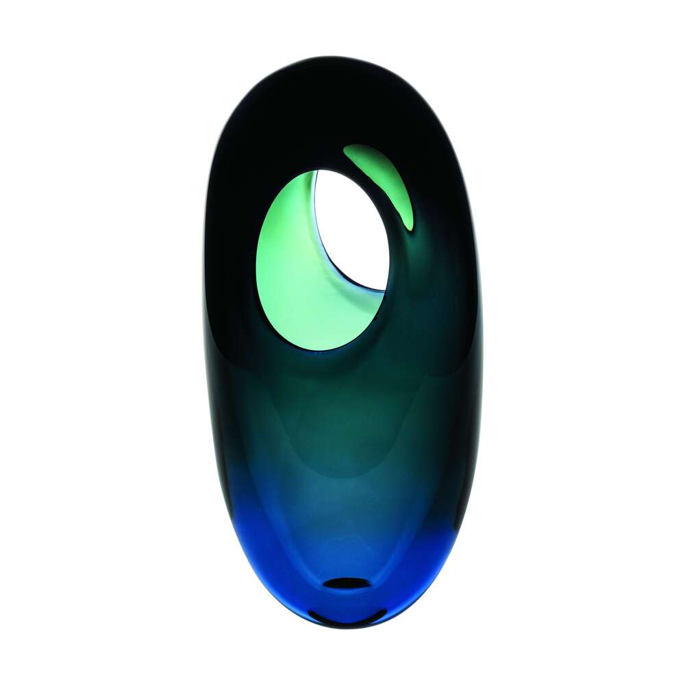 Unica; Vase; Portal - Blue & Green - Large