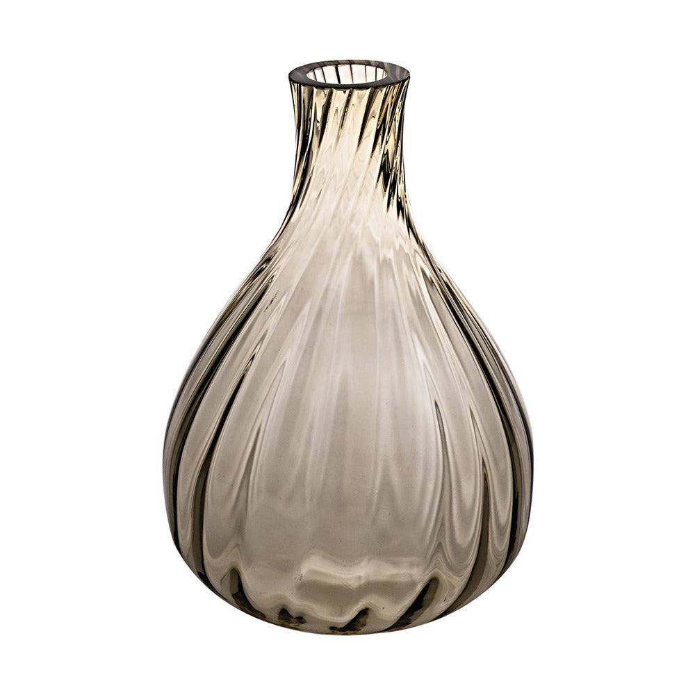Color Drop; Bud Vase; Brown - Small