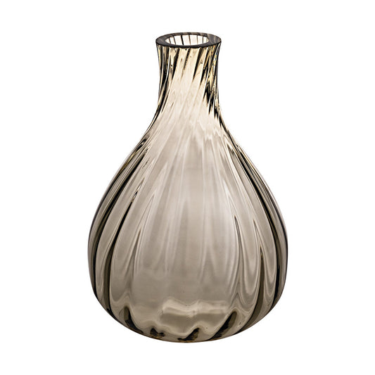 Color Drop; Bud Vase; Brown - Small