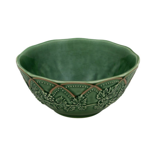 Woods; Bowl; 15.5, Green/Brown