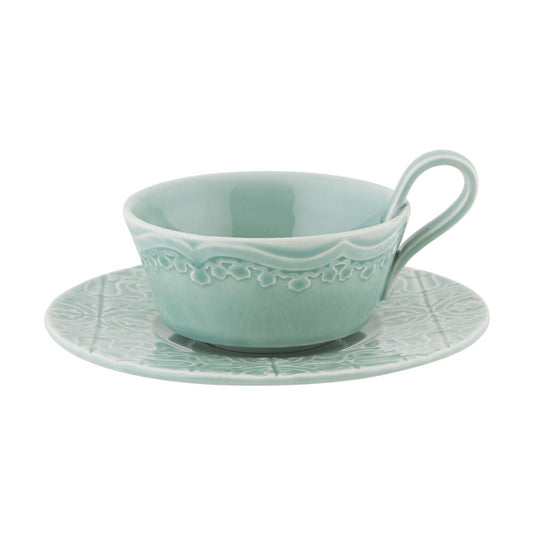 Rua Nova; Tea Cup & Saucer; Morning Blue