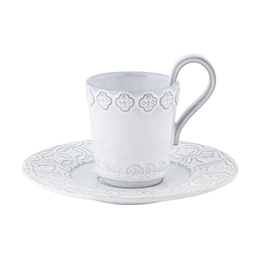 Rua Nova; Coffee Cup & Saucer; White Antique