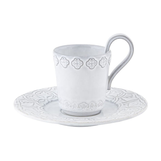 Rua Nova; Coffee Cup & Saucer; White Antique