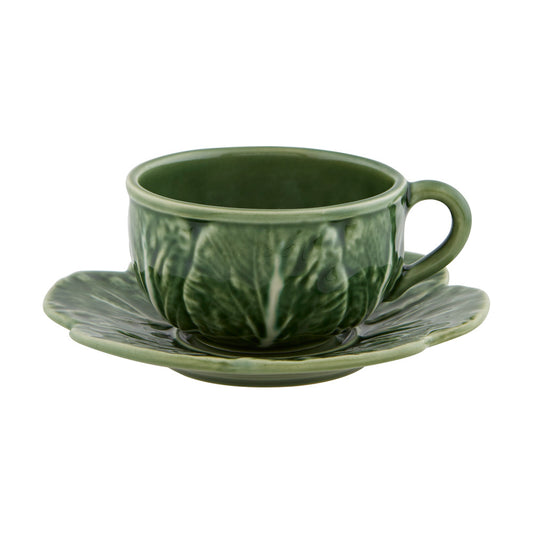 Cabbage; Tea Cup & Saucer; Natural