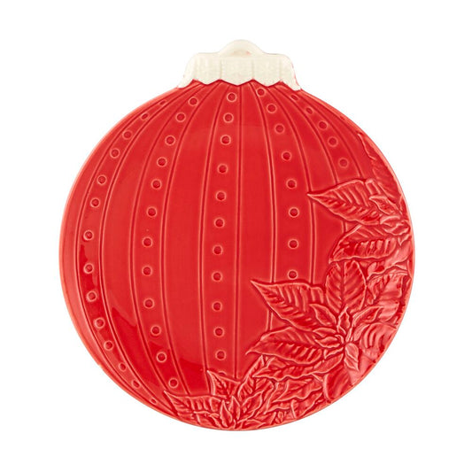 Christmas Ornaments; Dessert Plate; 24.5, Flower