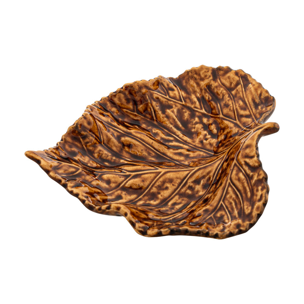 Gudrun; Bowl; Birch leaf - Small - Brown