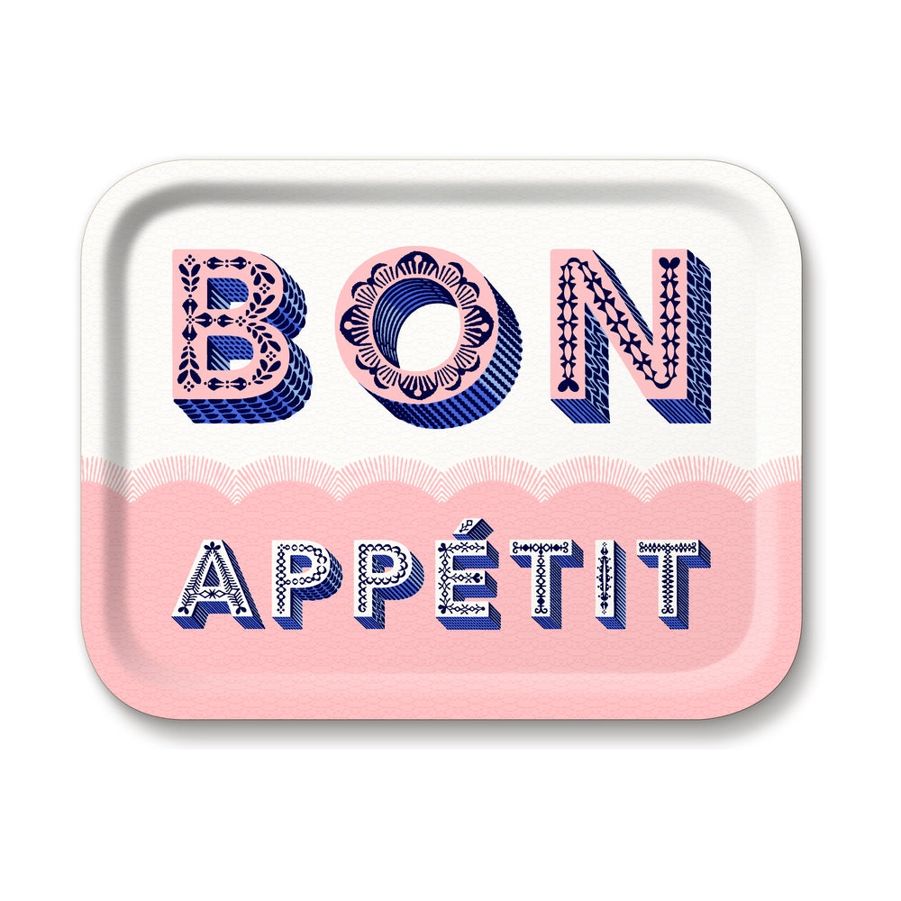 Bon apetit; Serving Tray; 36x28 cm - By Asta Barrington