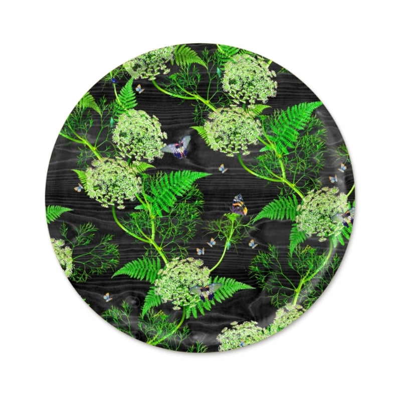 Dill Black; Serving Tray; Ø65 cm