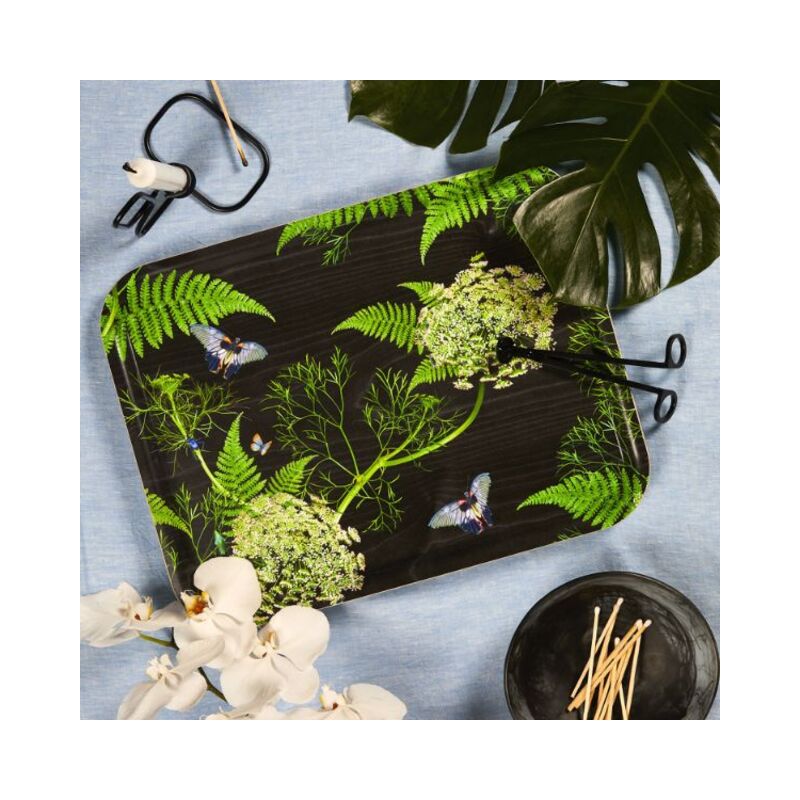 Dill Black; Serving Tray; 43x33 cm