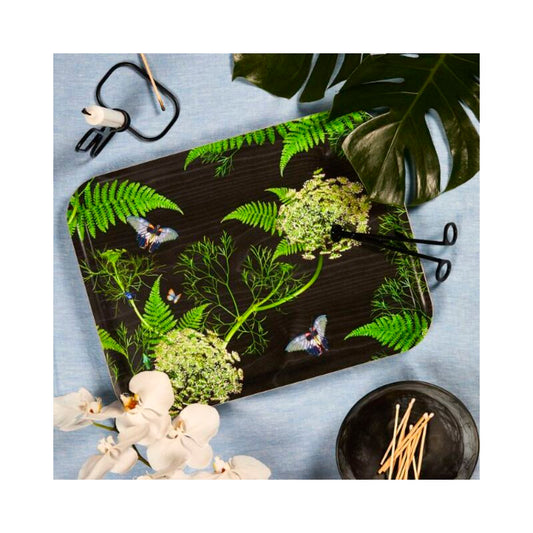 Dill Black; Serving Tray; 43x33 cm