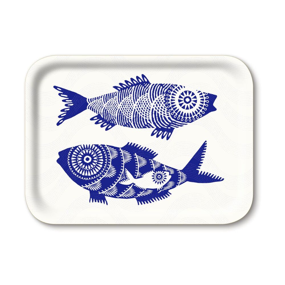 Showl of Fish White; Serving Tray; 27x20cm