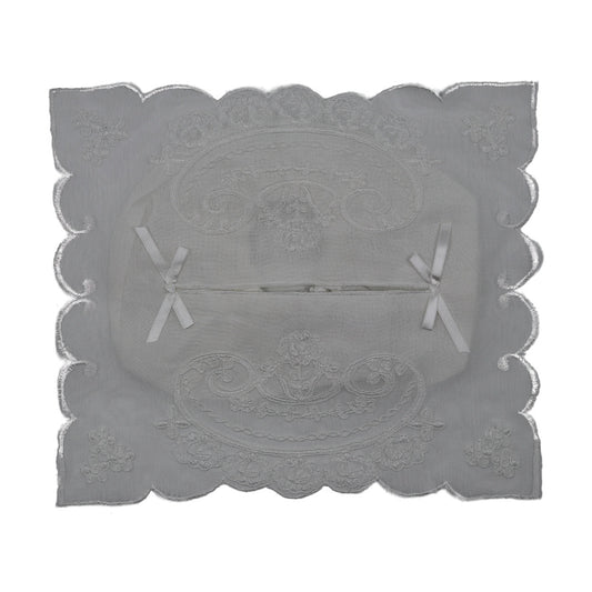 Rolande; Tissue Box Cover; 28x34cm, Dentelle White