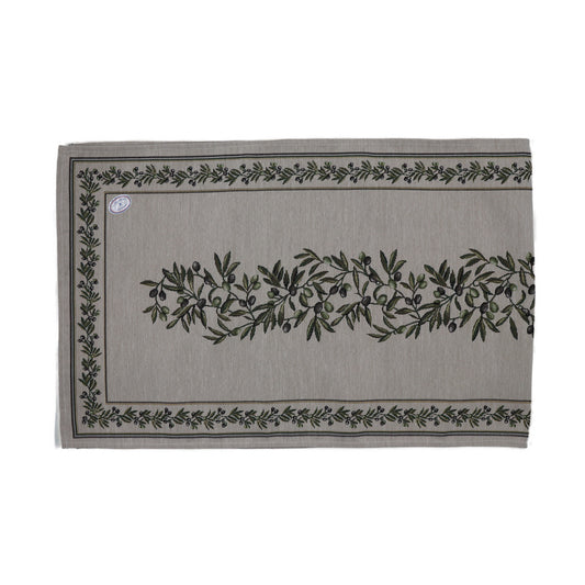 Rolande; Table Runner; 45x140cm, Olives