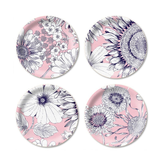 Sunflower Pink; coaster; Ø11cm