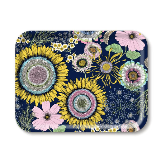 Sunflower Navy; Serving Tray; 43x33cm