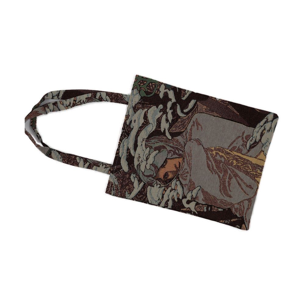 Rolande; Shopping Bag; 33x41cm, scarfed Woman