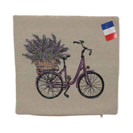 Rolande; Cushion Cover; 44x44cm, Bicycle Lavendar